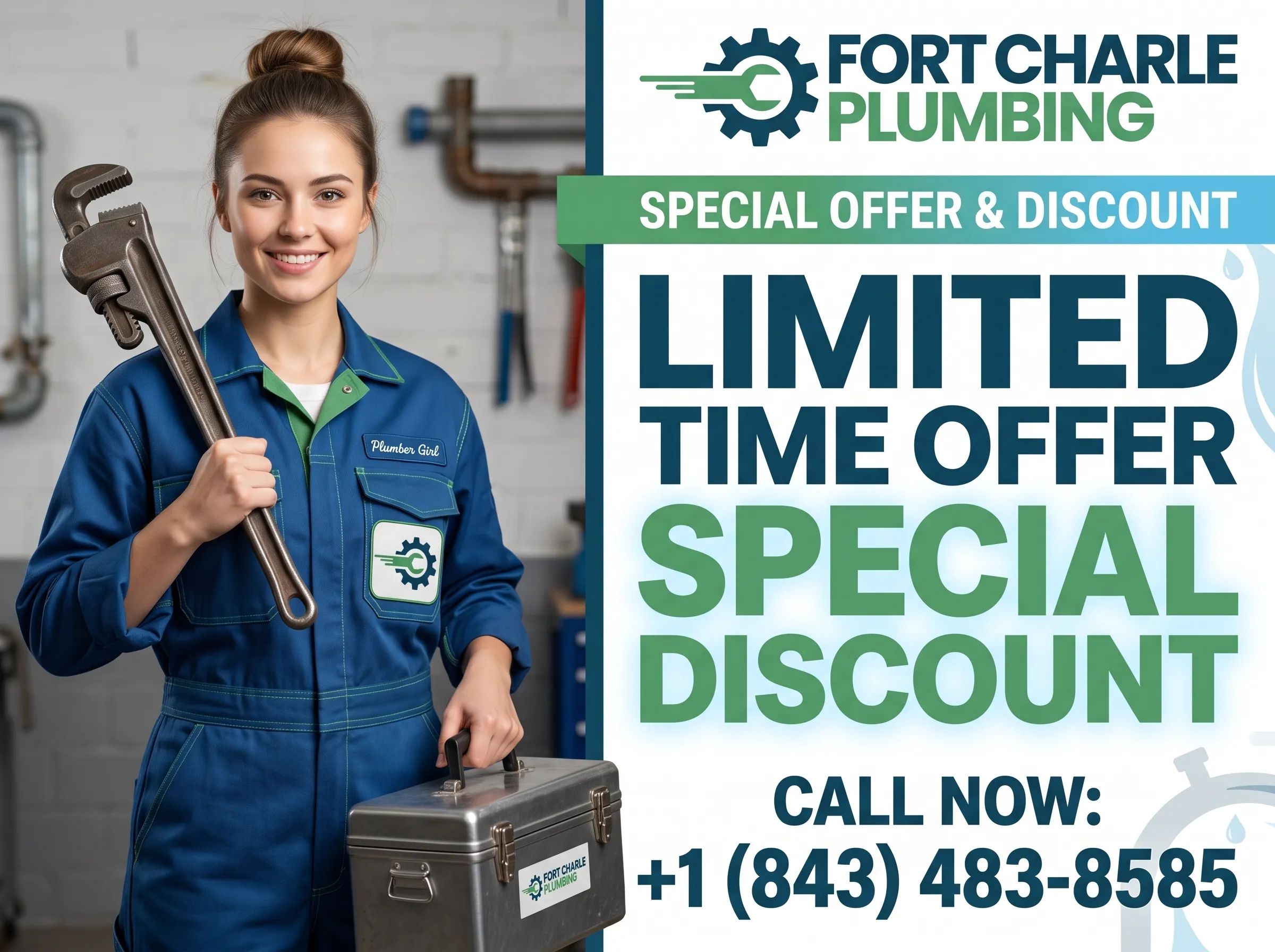 Fort Charle Plumbing limited time special discount offer Charleston SC