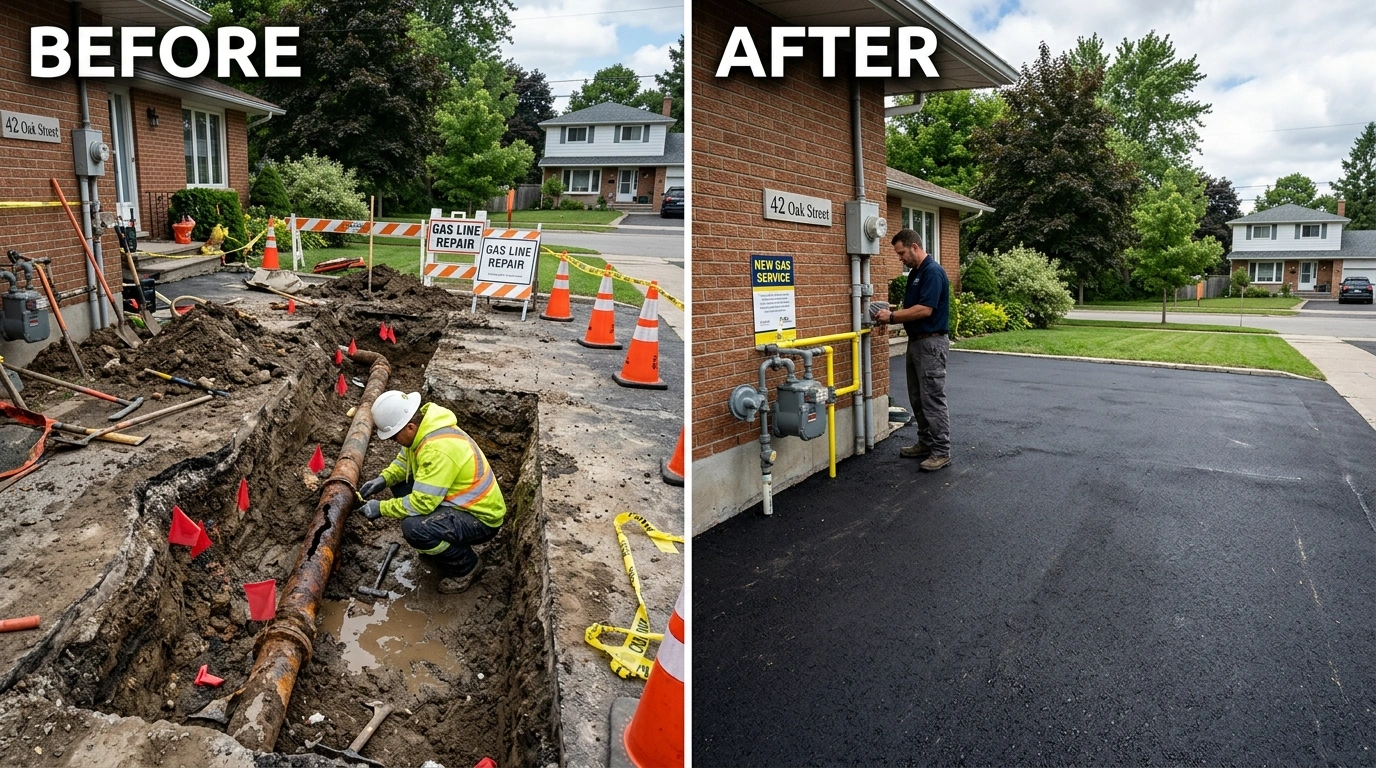 Gas Line Repair and Replacement Before and After — Fort Charle Plumbing Charleston SC